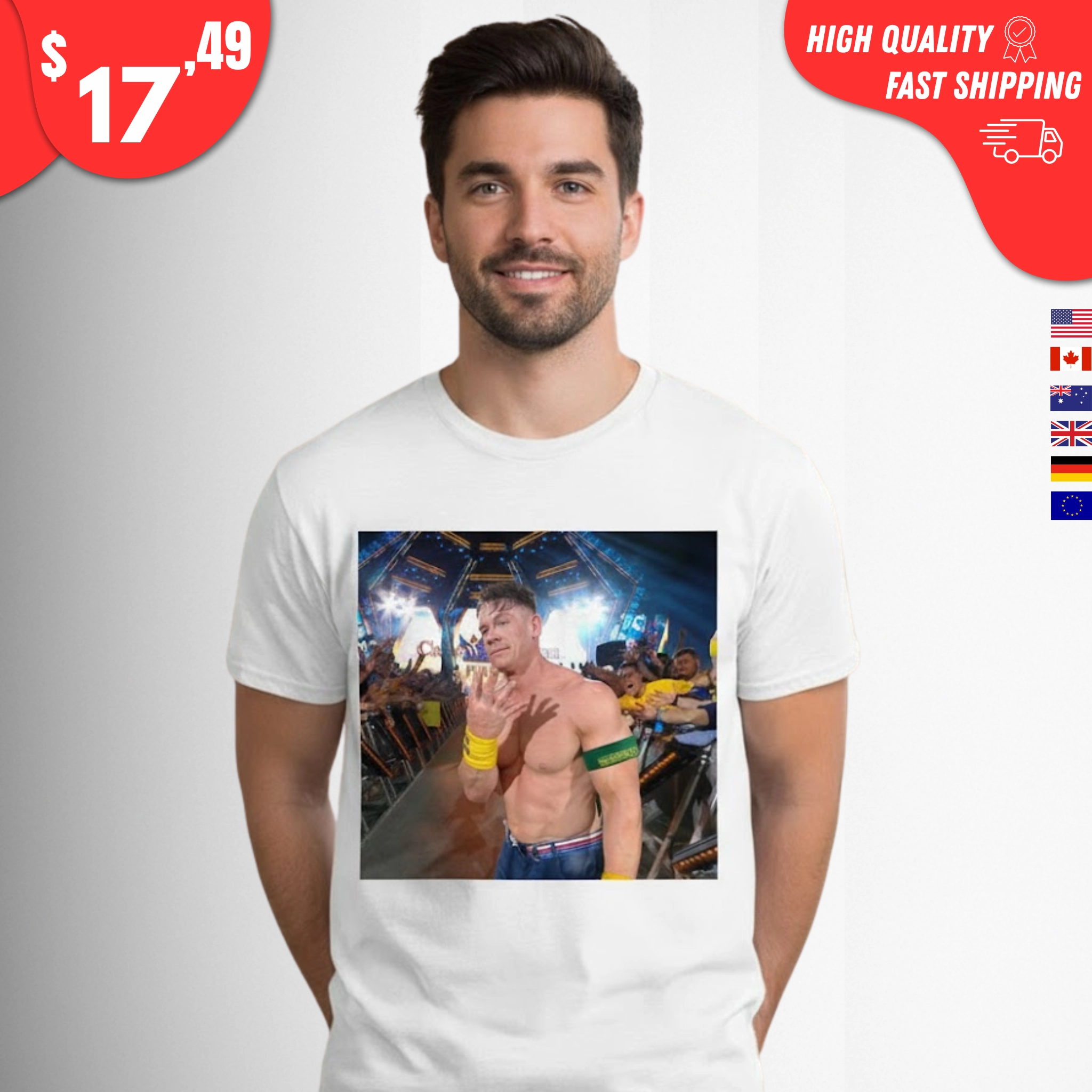 4 Dates Now Remain John Cena Farewell Tour Shirt