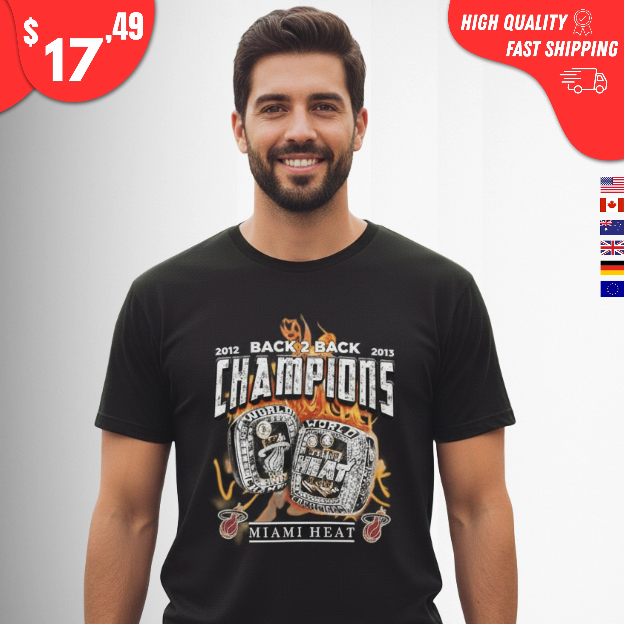 Back 2 Back Champions Miami Heat Shirt
