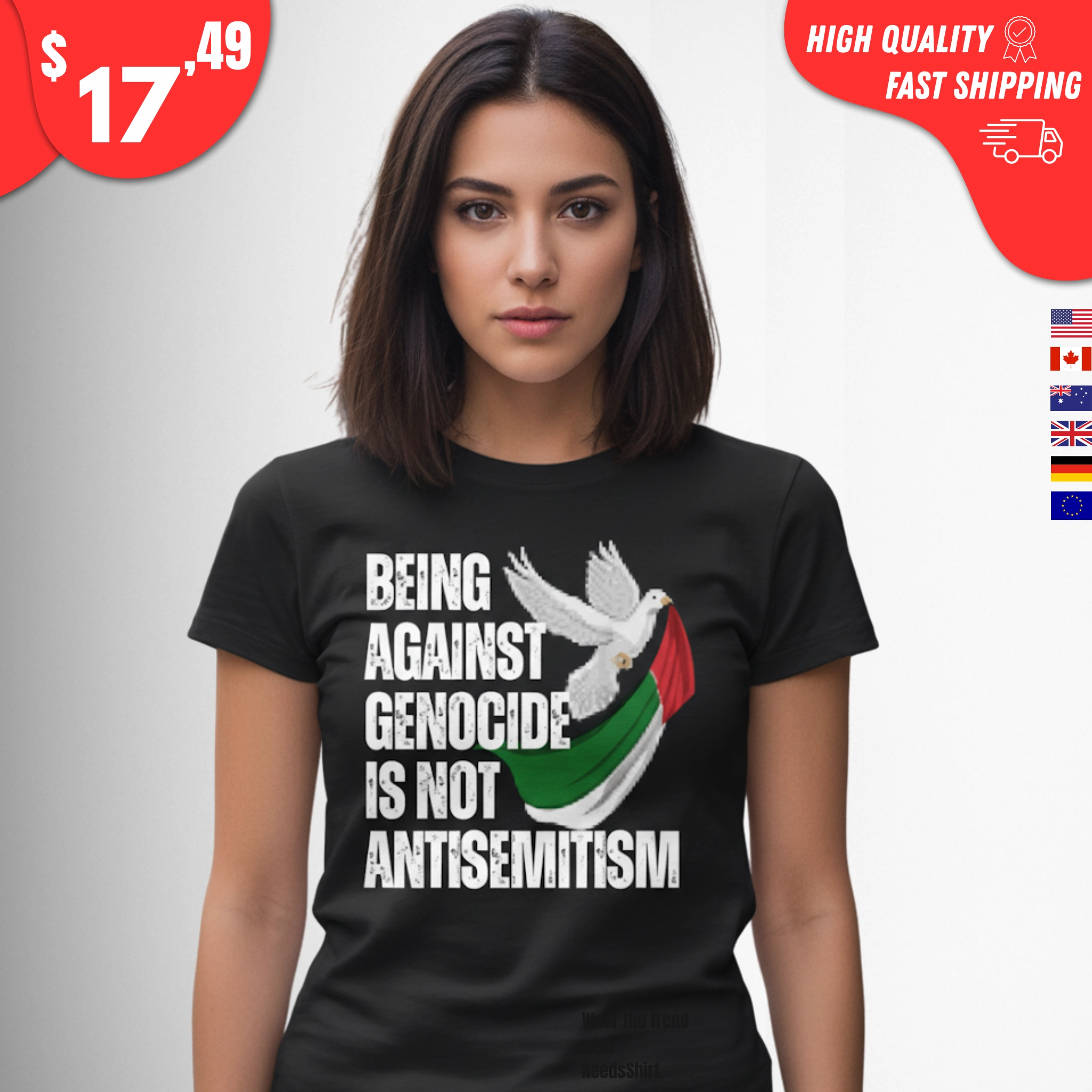 Being Against Genocide Is Not Antisemitism Shirt