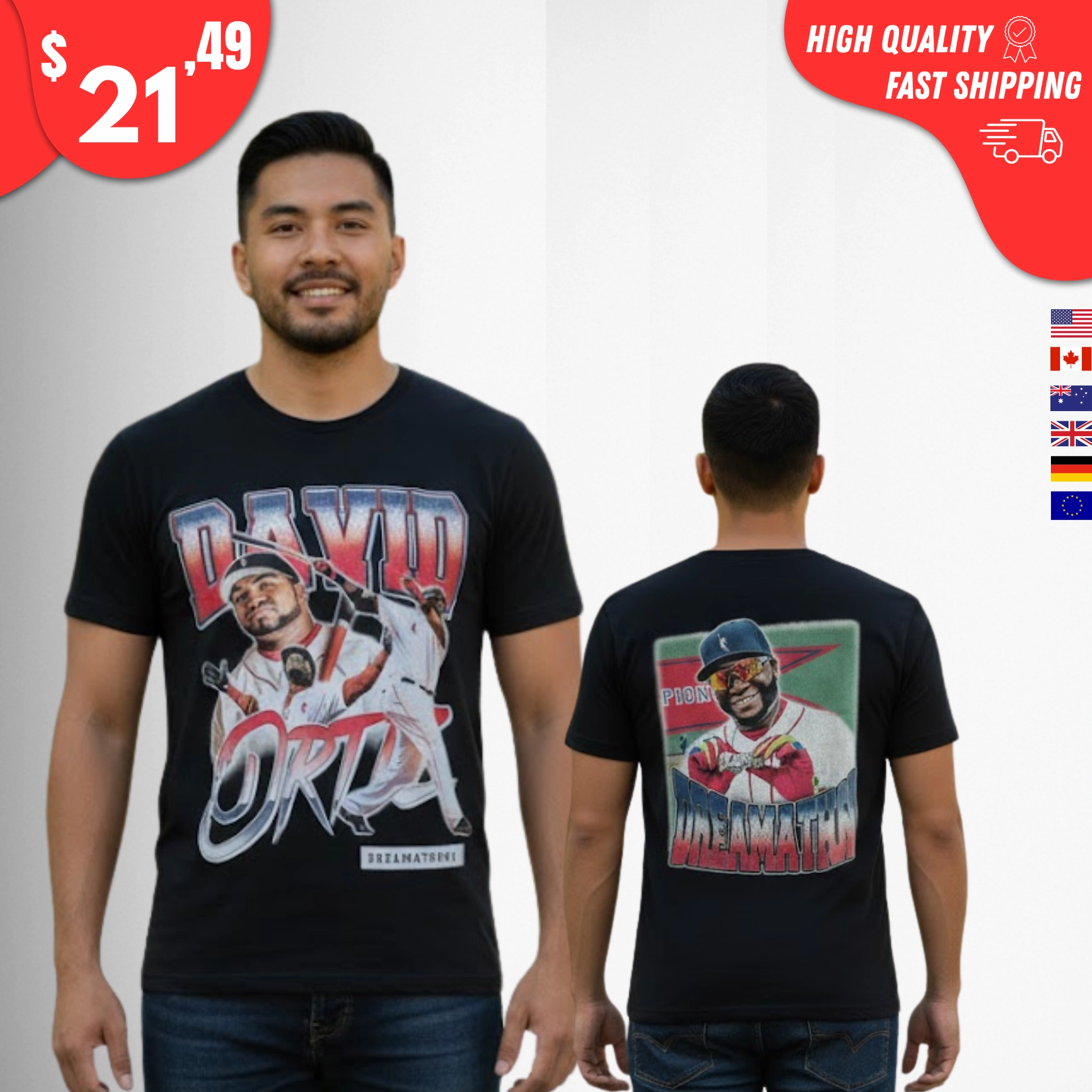 David Ortiz Dreamathon Shirt