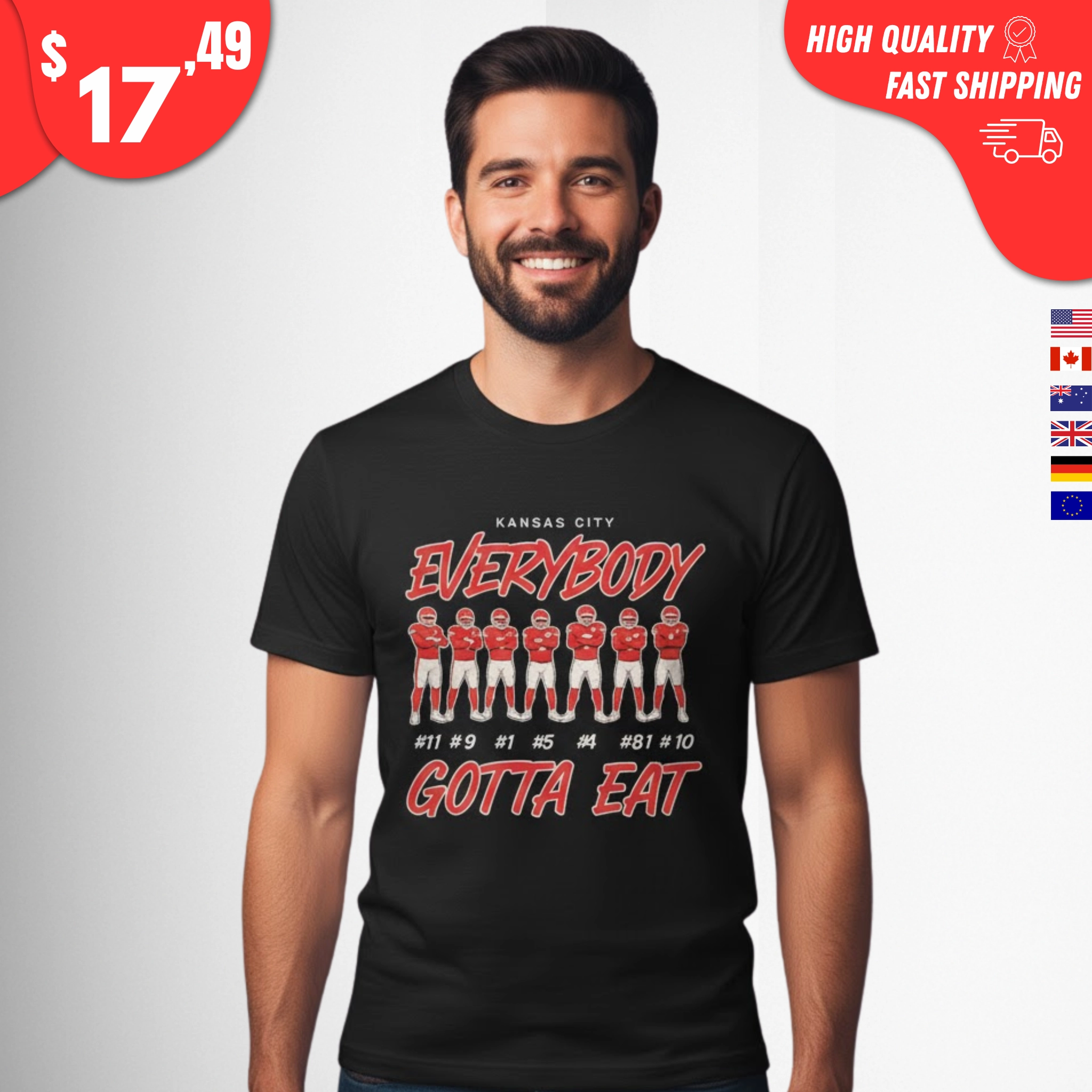 Everybody Gotta Eat Rashee Rice Shirt