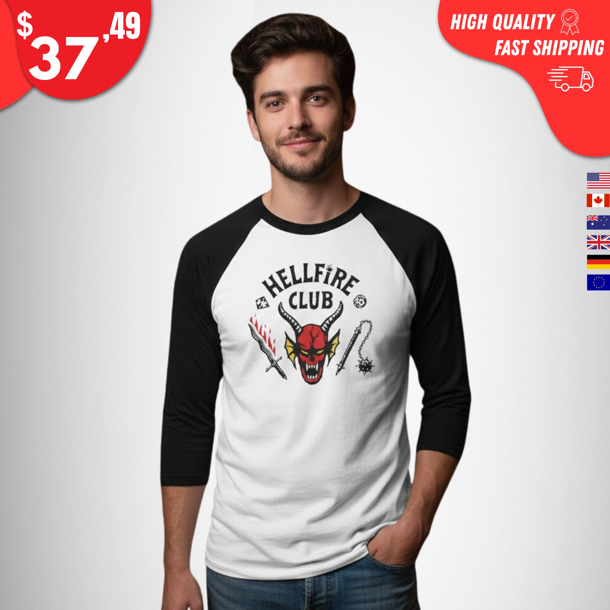 Hellfire Club Dustin Henderson Shirt