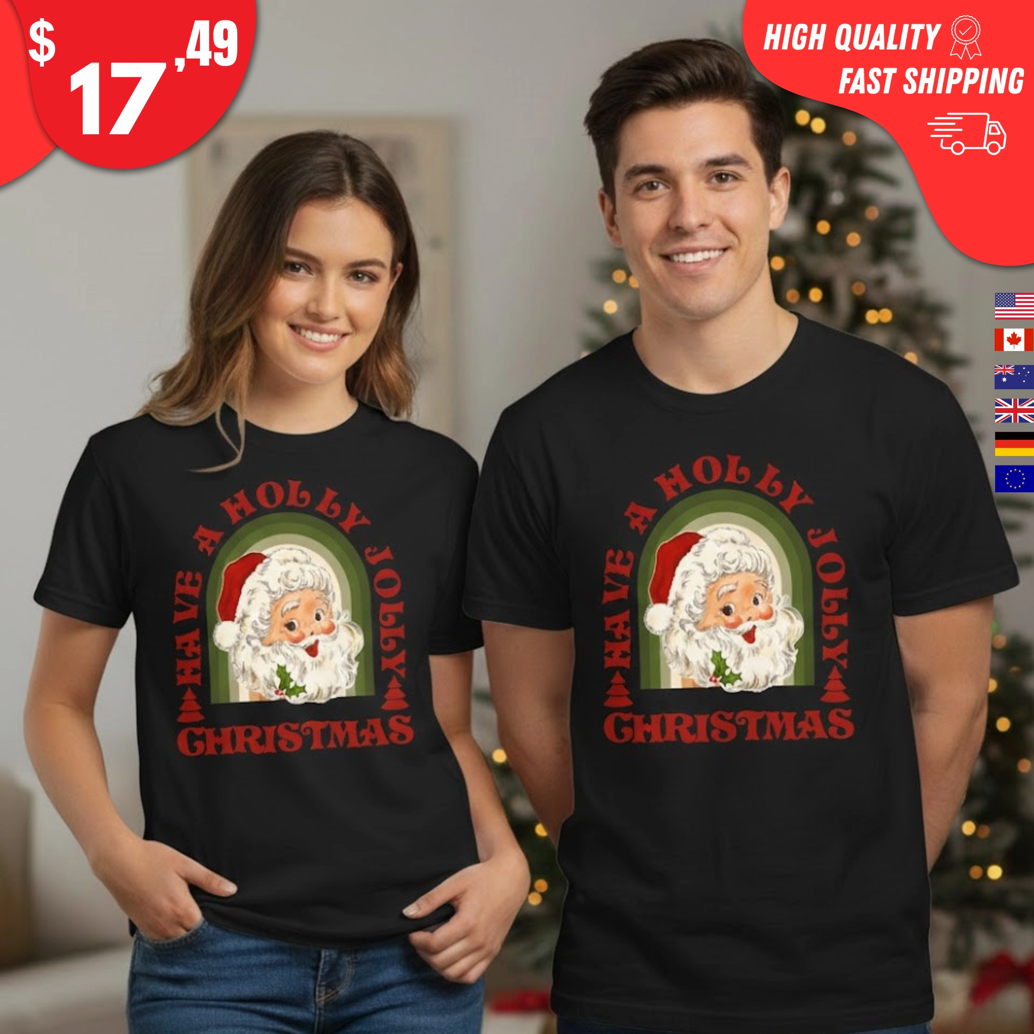 Holly Jolly Christmas Shirt