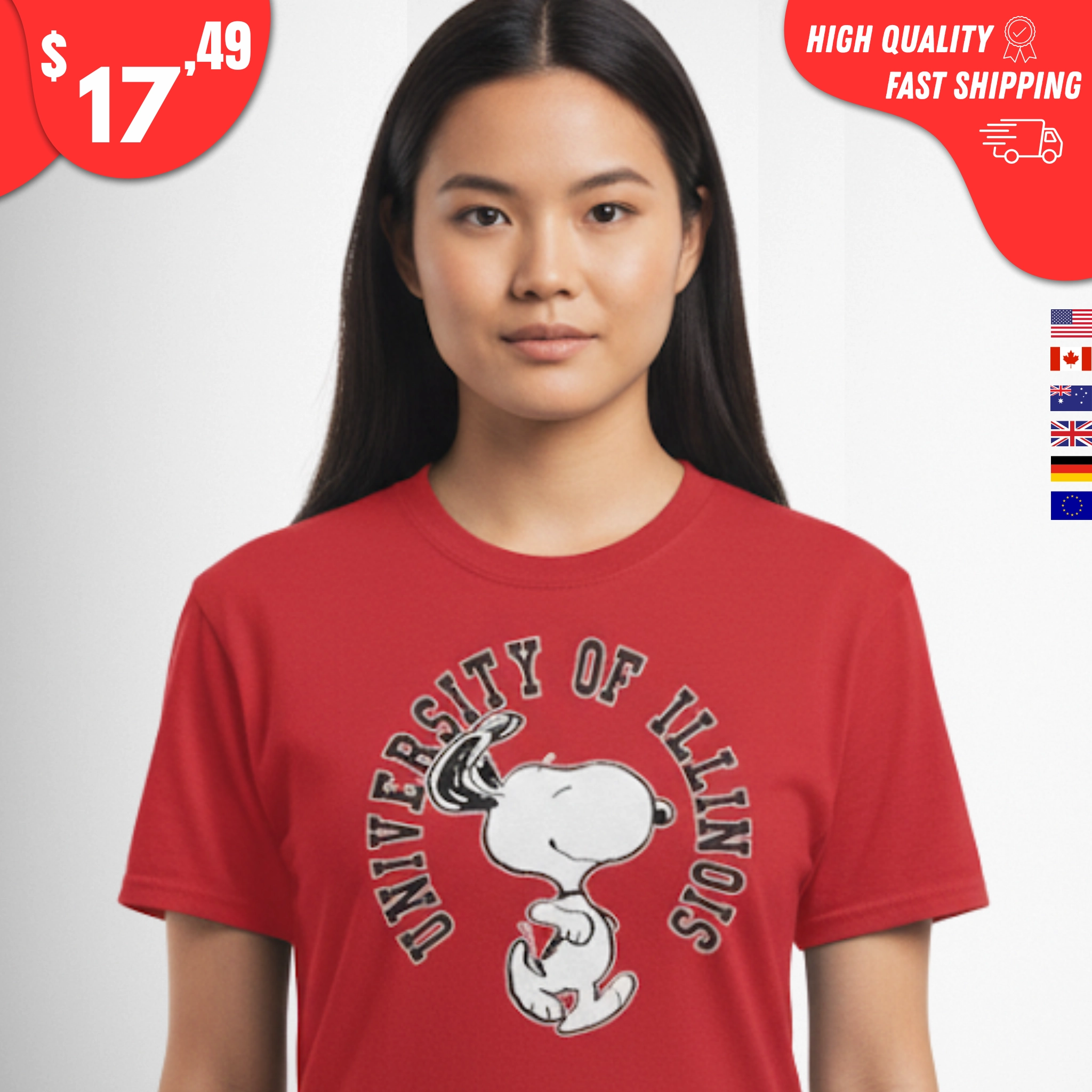Illinois University Snoopy Shirt