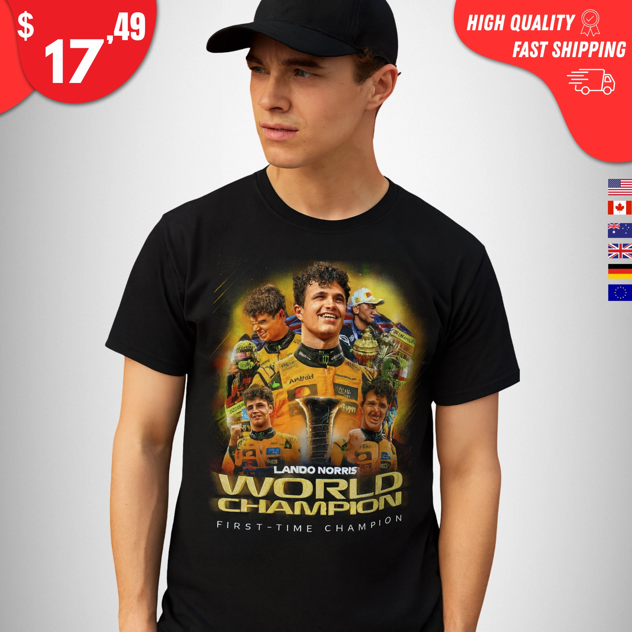 Lando Norris World Championship Shirt
