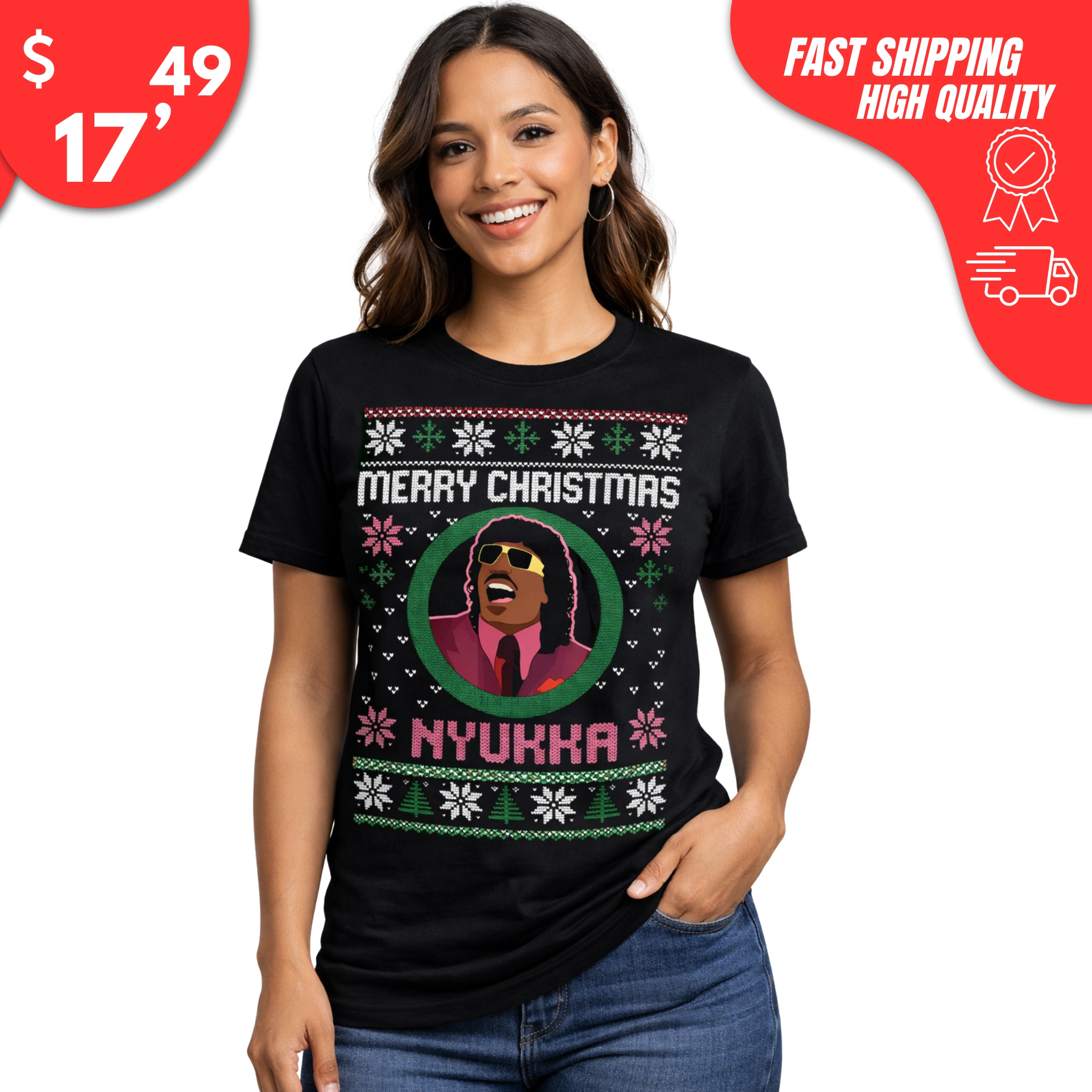 Merry Christmas Nukka Pinky Shirt