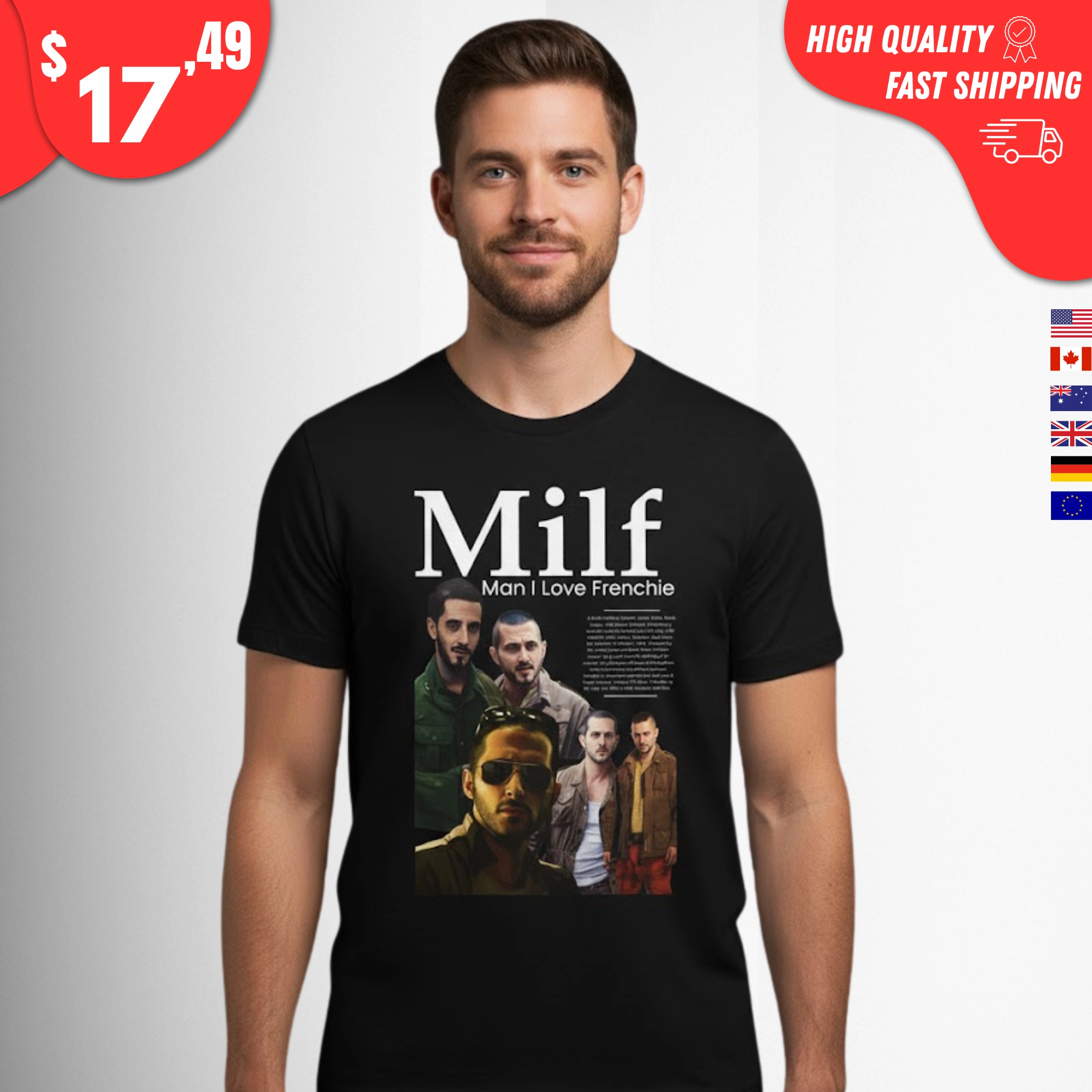 Milf Man I Love Frenchie Tomer Capone Shirt