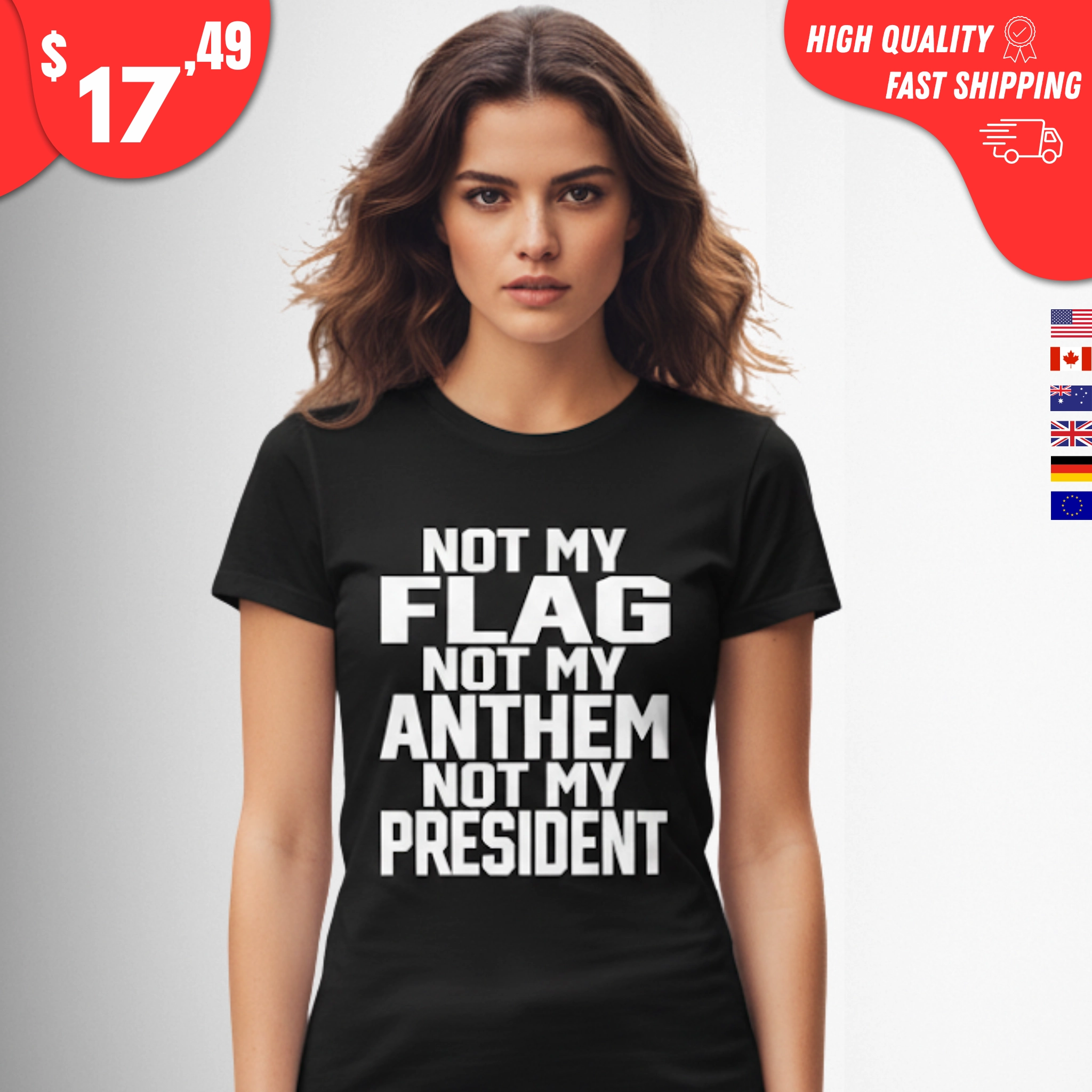 Not My Flag Not My Anthem Not My President Shirt