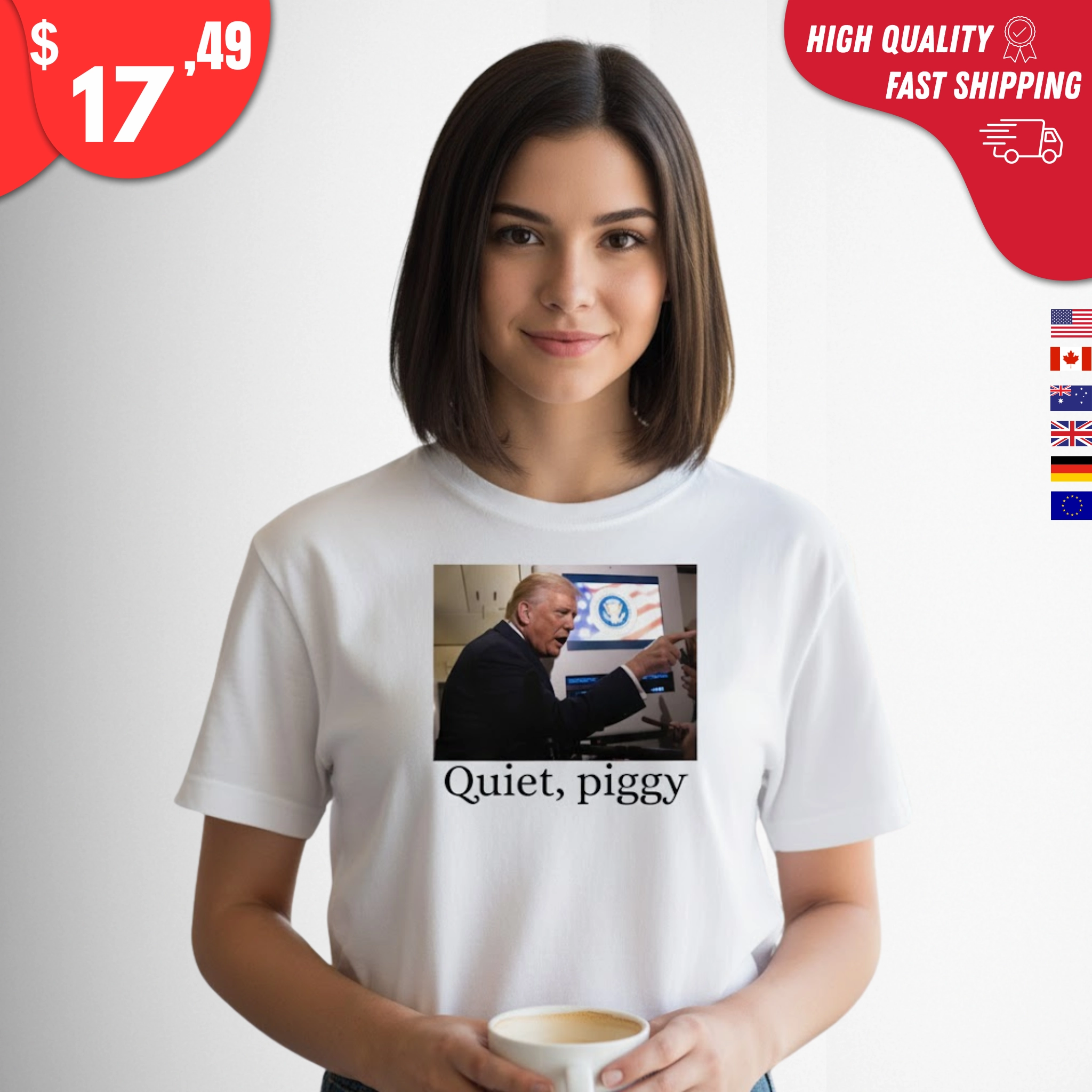 Quiet Piggy Trump Shirt