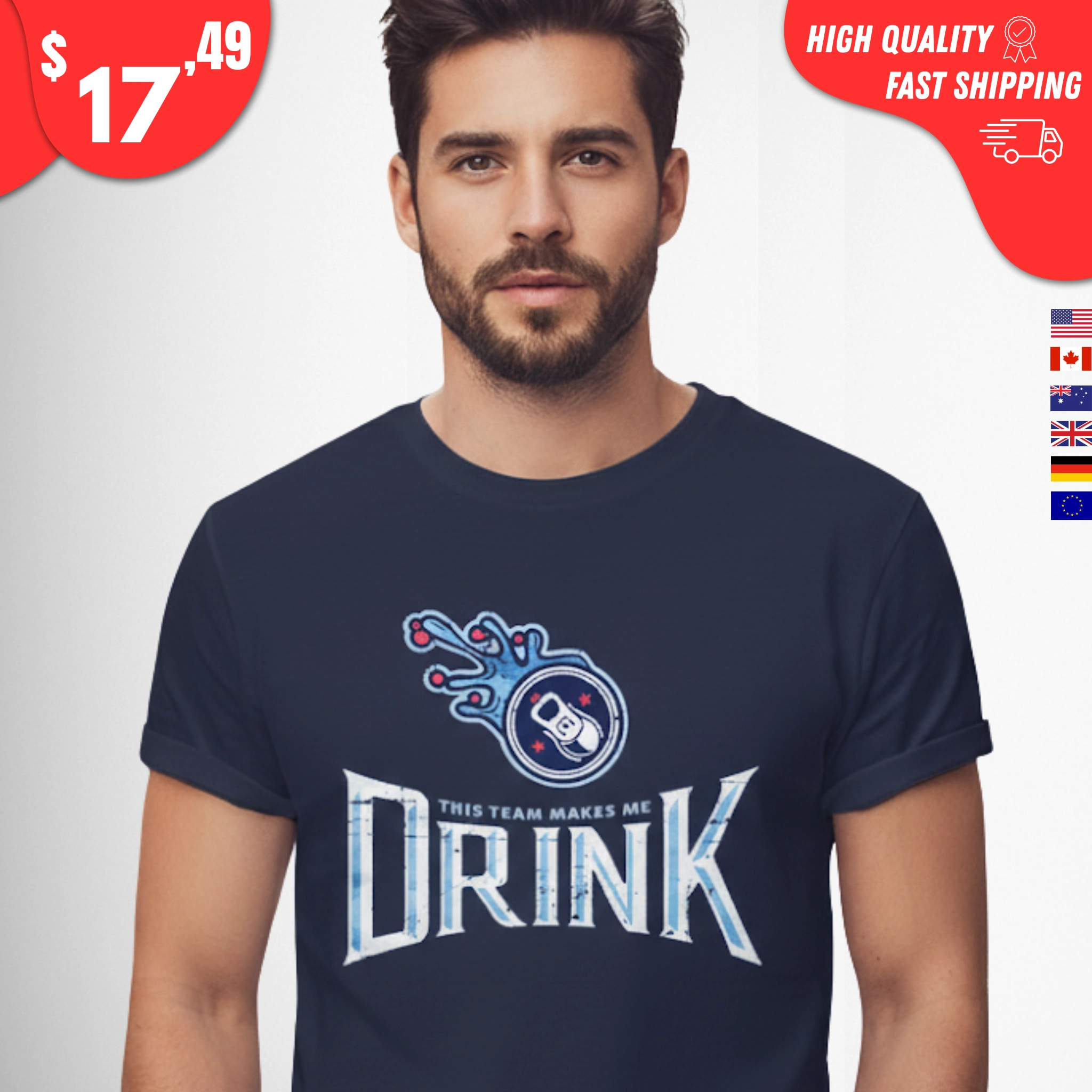 This Team Makes Me Drink Titans Shirt