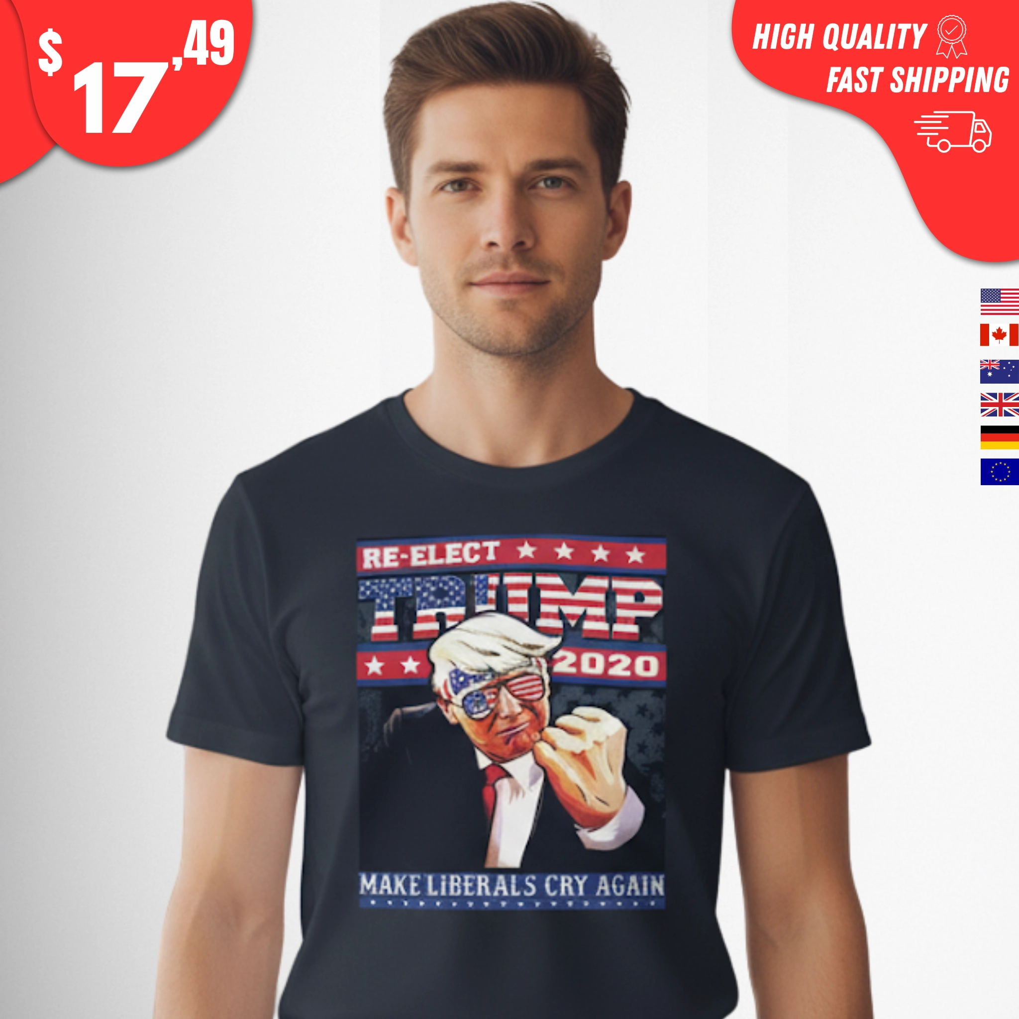 Trump 2020 Make Liberals Cry Again Shirt