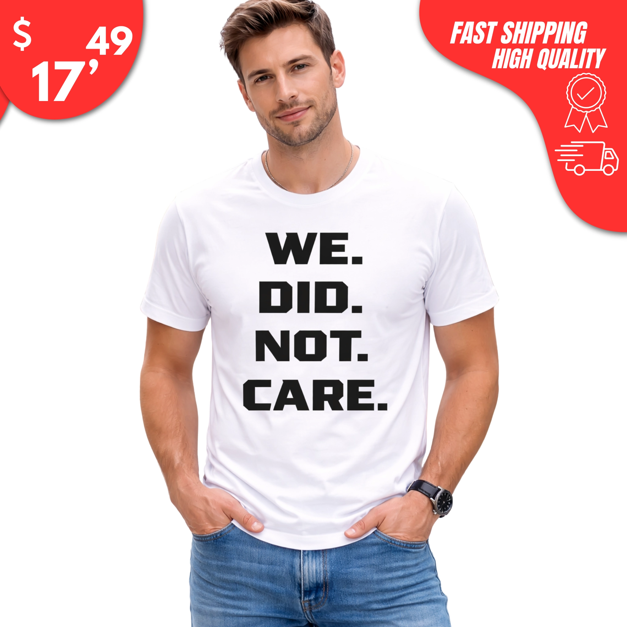We Did Not Care Seahawks Shirt