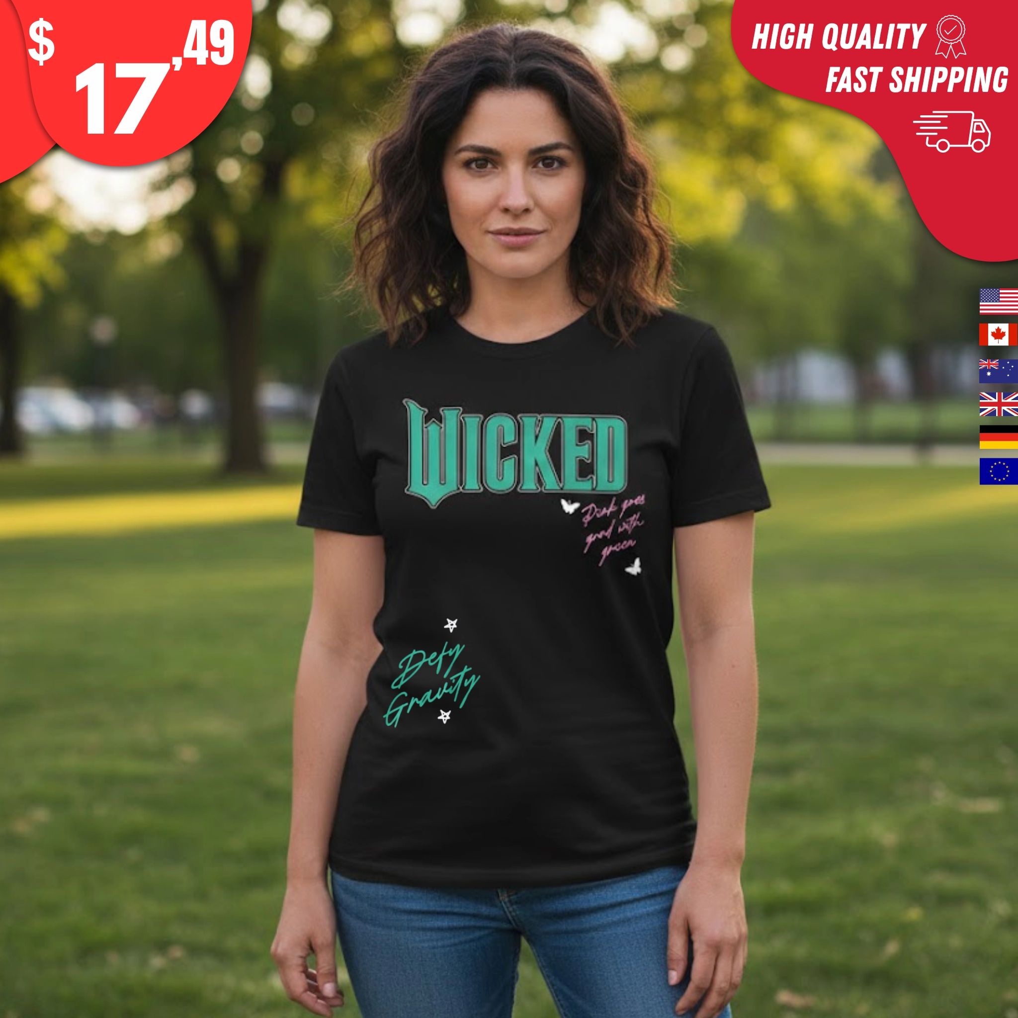 Wicked Pink Goes Good With Green Shirt